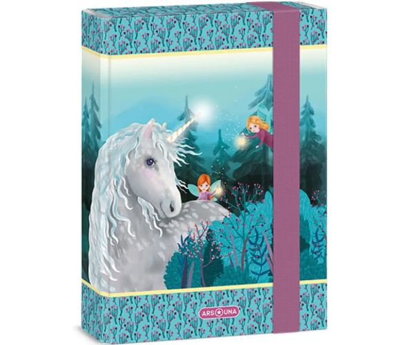 Ars Una: Stardust unicorn alb și zână model mapă pentru caiete A5