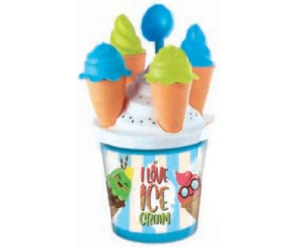 Set de joacă găleată ice cream cu accesorii - Mondo Toys