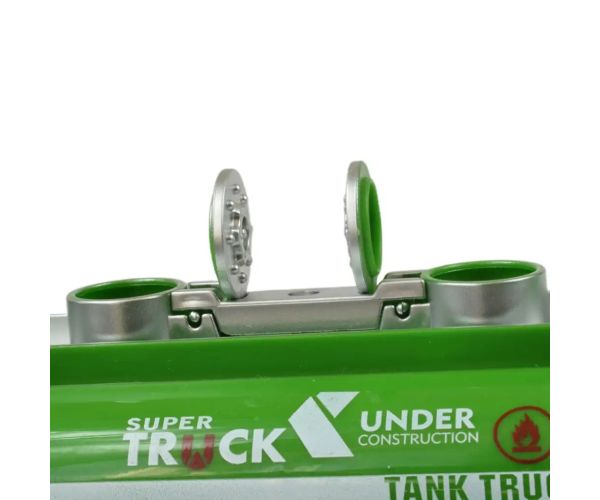Super Truck: Camion cisternă de culoare verde 20cm