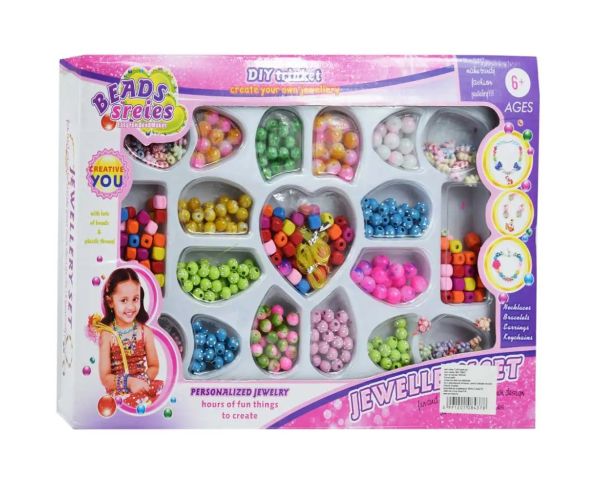 Beads Series: Set de bijuterii cu peste 200+ mărgele colorate