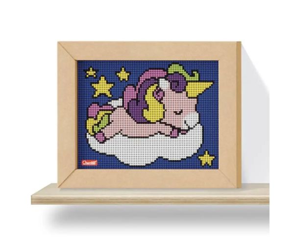 Quercetti: Pixel Art 4 Kawaii Unicorn biluță