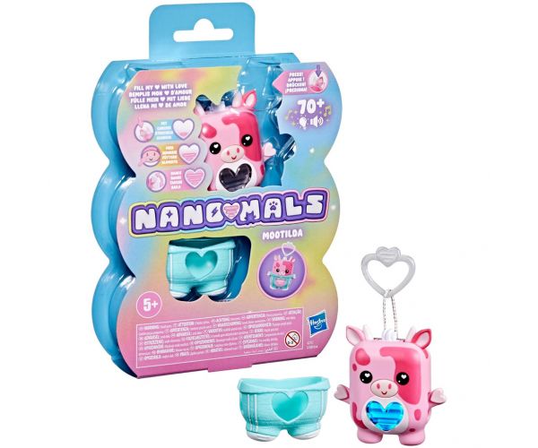 Nano-mals: Mootilda figură interactivă electronică de vițel – Hasbro