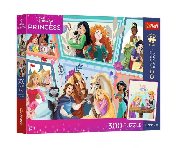 Puzzle premium Disney Prințese 300 de piese - Trefl