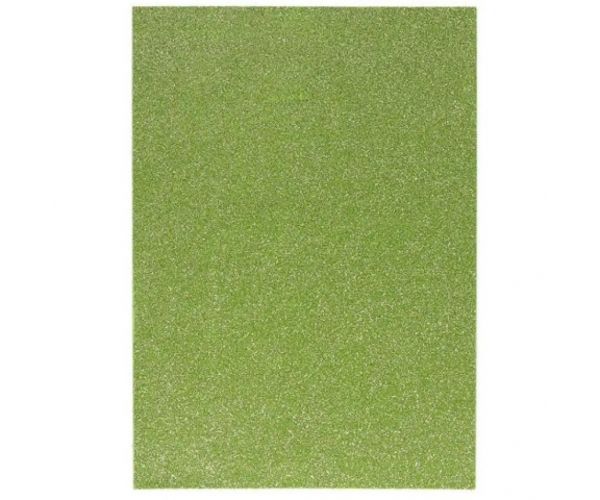 Spirit: Autoadeziv foaie decorativă burete spumă culoarea verde deschis mărimea A4 1bc