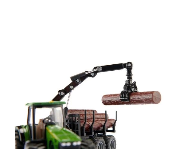 SIKU tractor de transport de bușteni John Deere 1/50