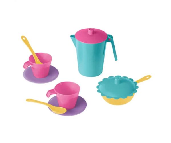 Coffe Time set cafea culoarea roz cu 2 bucăți de căni - Wader