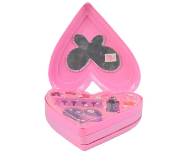 S&Lí Cosmetics: Paleta de machiaj și unghii premium într-o cutie cu trei niveluri în formă de inimă