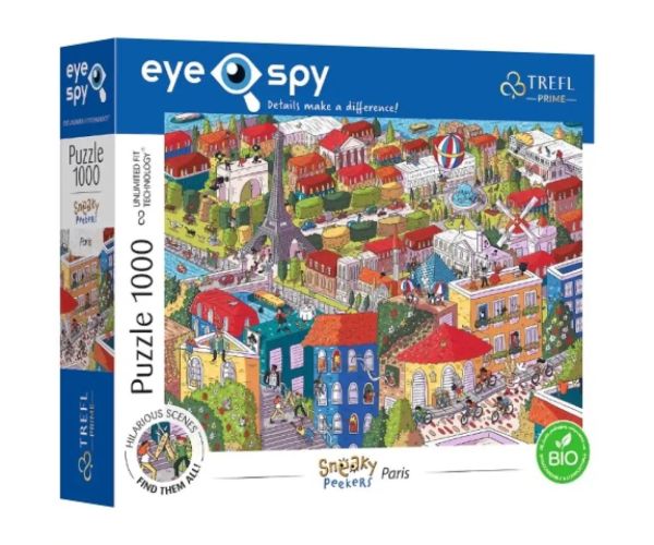 Sneaky Peekers: Paris UFT 1000 bucăți puzzle - Trefl