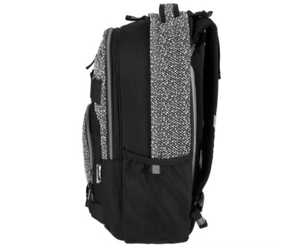Spirit: Campus negru-alb rucsac, ghiozdan formă rotundă 46x32x19cm