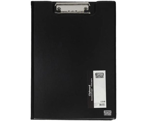 Spirit: clipboard cu fixare negru cu copertă mărimea A4