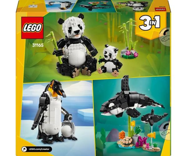 LEGO® Creator: Animale sălbatice: Familie de panda (31165)