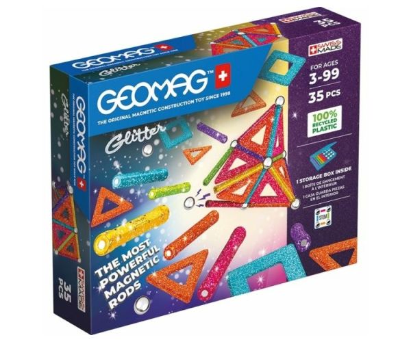 Geomag Glitter panouri 35db cu magneți strălucitori