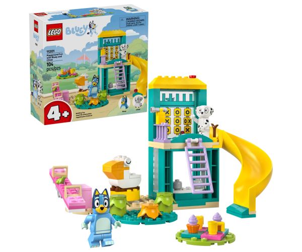 LEGO® Bluey™ și Chloe - Aventuri amuzante în locul de joacă (11201)