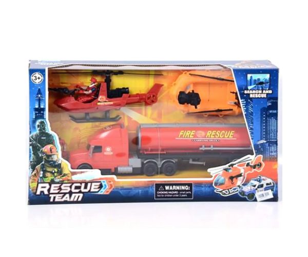 Rescue Team set de jucărie pompieri cu barcă
