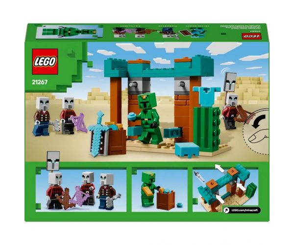 LEGO® Minecraft: Patrularea Illagerek în deșert (21267)
