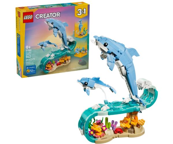 LEGO® Creator: Animale marine: Delfini minunați (31385)