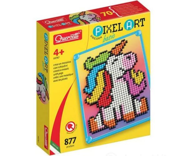Quercetti: Pixel Art Unicorn biluțe