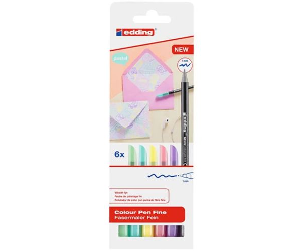 ICO: Edding 1200 set Pastel de 6 bucăți