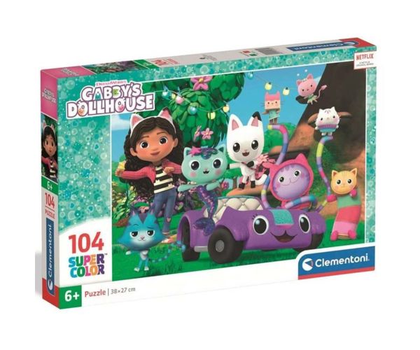 Gabi casa de păpuși 104buc - supercolor puzzle - Clementoni