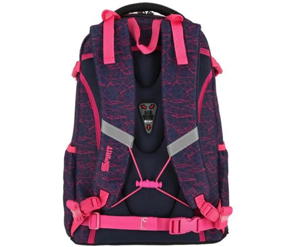 Spirit: Stringer pink geometrie model rucsac, ghiozdan formă rotundă