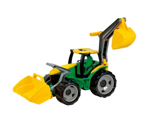 LENA: Tractor uriaş de culoarea galben/verde 65cm