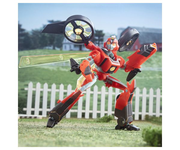 Transformers: EarthSpark Deluxe Terran Twitch figurină acțiune robot transformabilă - Hasbro