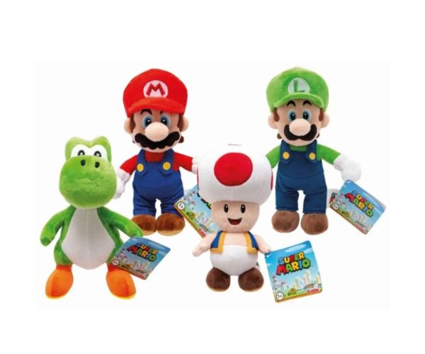 Super Mario: Figurine pluș mai multe variante 20cm 1 bucată
