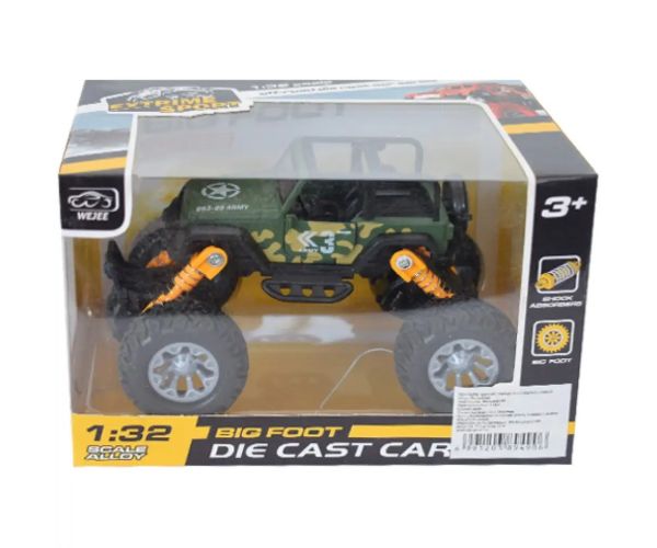 Off-Road mașină jeep culoarea gri 1/32