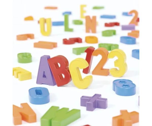 Quercetti: ABC + 123 set magnetic 106 bucăți