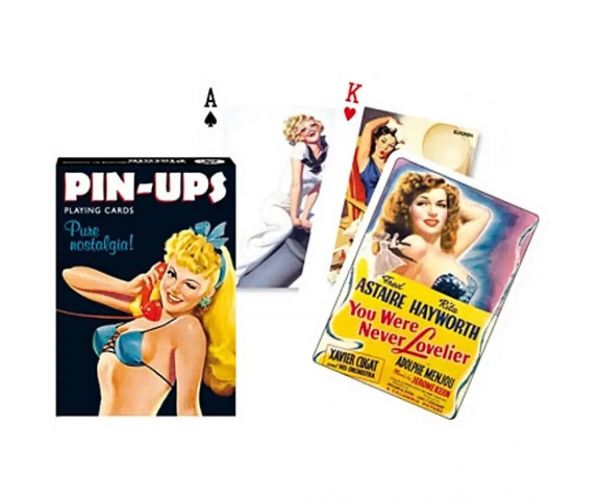 Carte de joc rummy exclusiv - Pin-ups 1x55 cărți - Piatnik