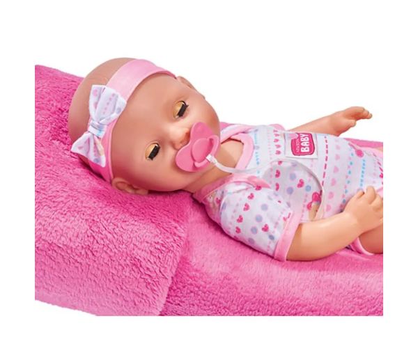 New Born Baby păpușă face pipi cu accesorii 43cm - Simba Toys