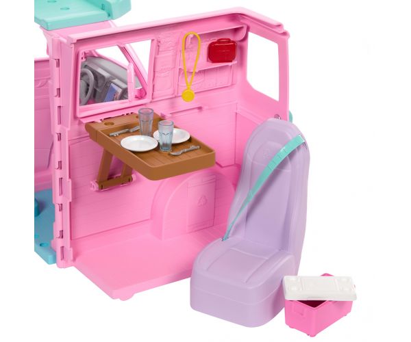 Barbie Dream Land Road Trip autorulotă cu 20 de accesorii – Mattel