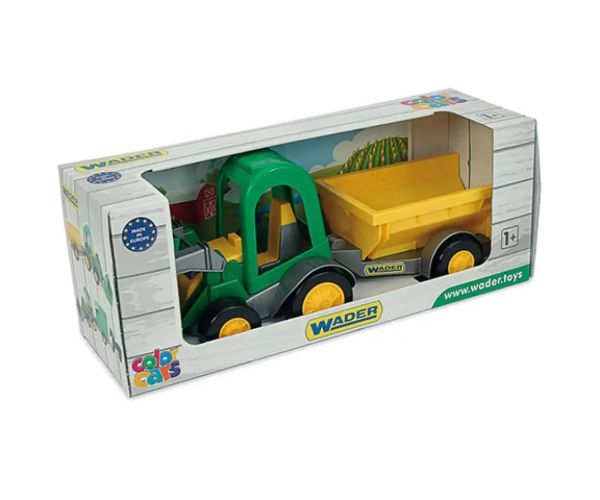 Tractor cu remorcă jucărie 38cm - Wader