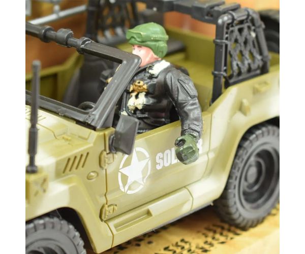 Combat Force 9: Vehicul militar de teren cu soldat și arme 22cm