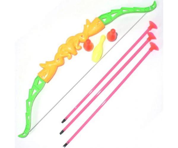 Set arc cu ventuză, săgeți și popice de bowling 46cm