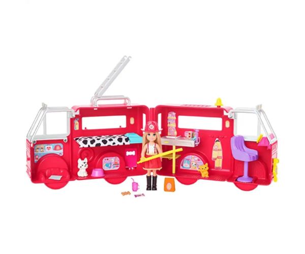 Barbie: Chelsea mașină de pompieri set de joacă - Mattel