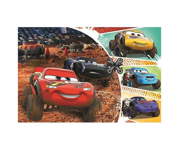 Cars 3: Fulger McQueen și prietenii puzzle 60 bucăți - Trefl