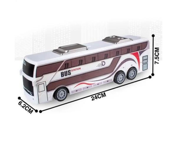RC Telecomandă City Bus cu lumină 27MHz 1/32 scara 25cm
