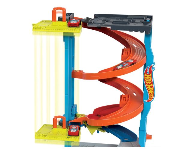 Hot Wheels City: 2 in 1 turn de curse set de joacă - Mattel