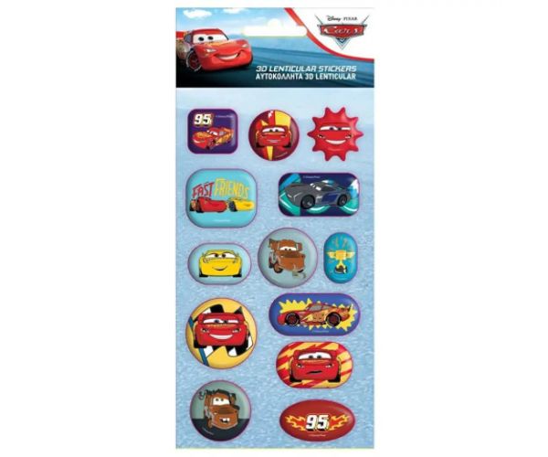 Disney: Cars 3D hologramă 13 bucăți set abțibild