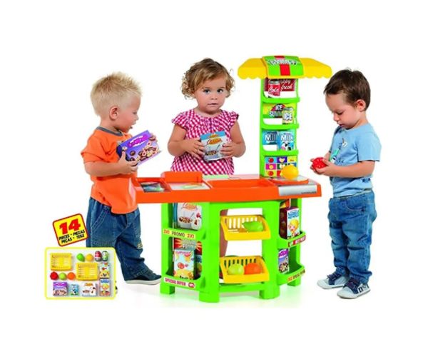 Molto: Mini Market 14 bucăți set de joacă 58x28x77cm