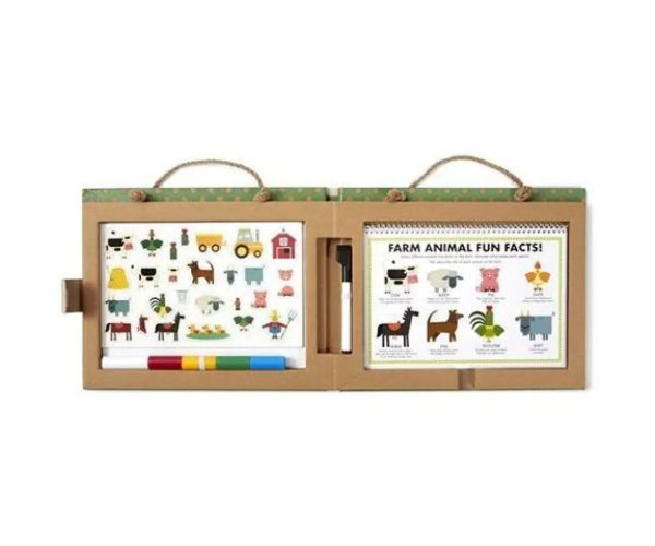Play & Draw Create set de joacă de desen magnetică fermă - Melissa & Doug