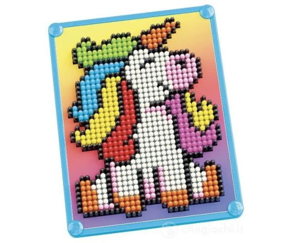Quercetti: Pixel Art Unicorn biluțe