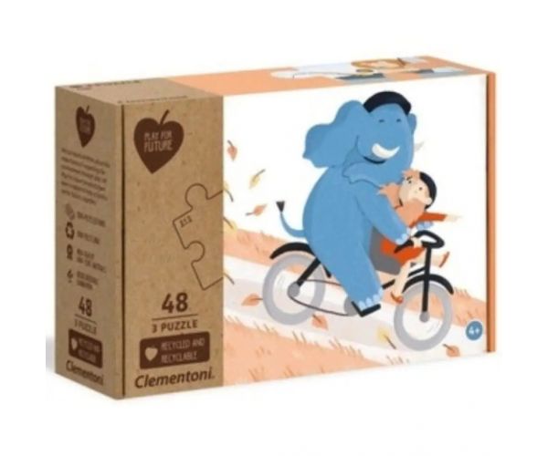 Play for Future: Să fii prietenul meu 3x48 bucăți puzzle - Clementoni