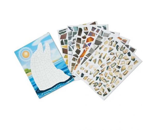 Melissa & Doug: Ocean mozaic caiet abțibild