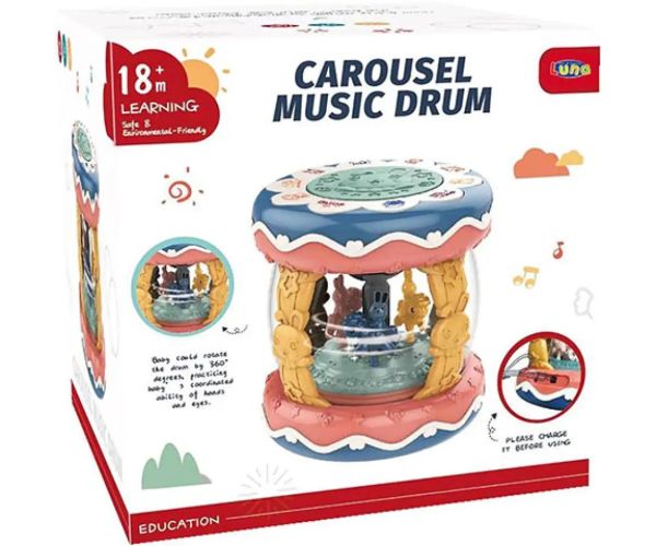 Carusel muzical cu animale baby jucărie