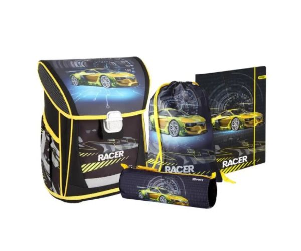 Spirit: Racer 4 bucăți Cool ergonomic set rucsac pentru școală