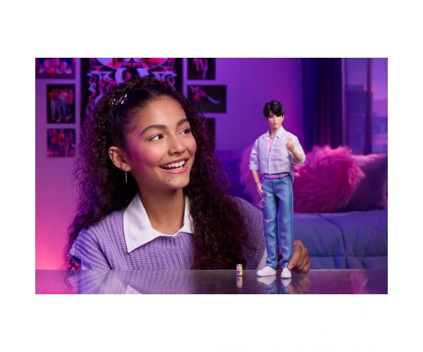 K-Pop Vânătorii de Demoni: Saja Boys Jinu păpușă de modă cu accesorii – Mattel