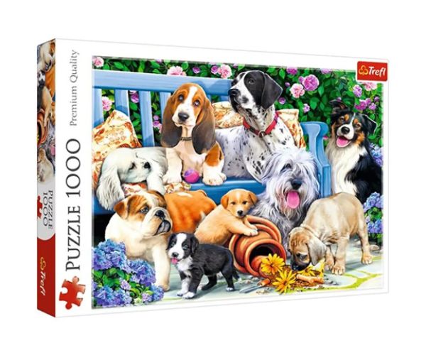 Câini în parc puzzle 1000 de piese - Trefl