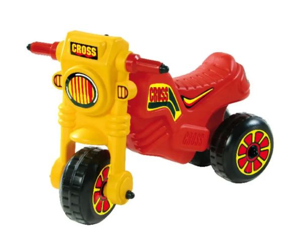 Cross motor roşie fără pedale - D. Toys